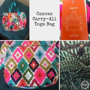 French Bill Canvas Carry-All Yoga Tote